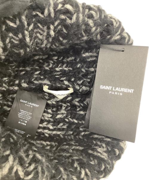 Saint Laurent Paris（サンローランパリ）Saint Laurent Paris (サンローランパリ) ニット帽 ブラックの古着・服飾アイテム