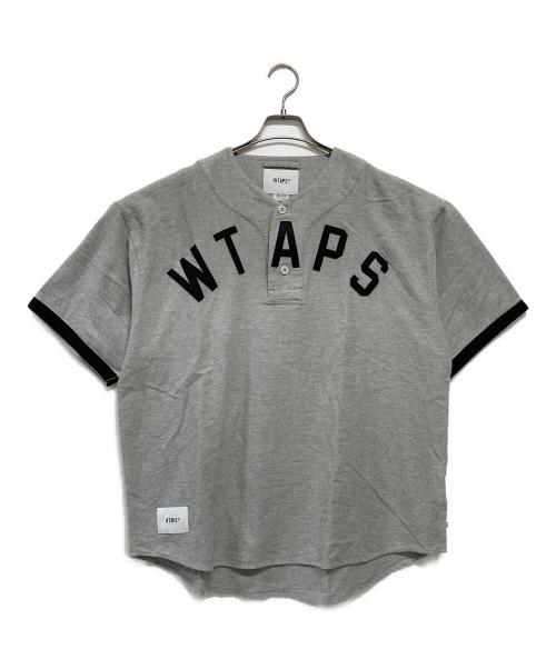 WTAPS（ダブルタップス）WTAPS (ダブルタップス) ベースボールシャツ LEAGUE SS COTTON. ライトグレー サイズ:2の古着・服飾アイテム