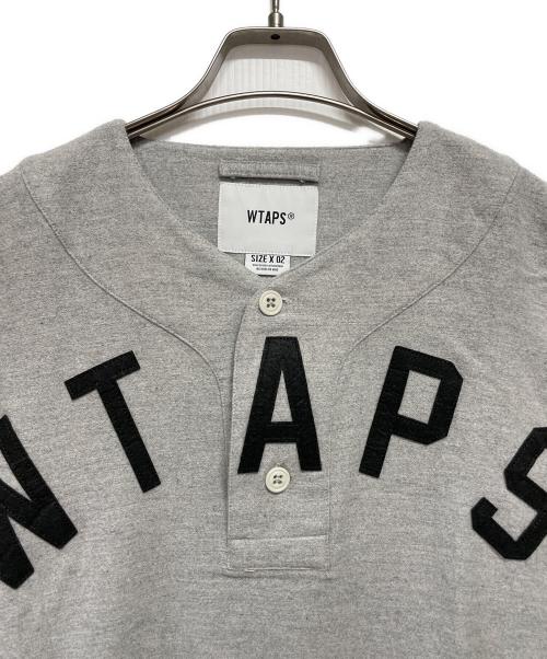 WTAPS（ダブルタップス）WTAPS (ダブルタップス) ベースボールシャツ LEAGUE SS COTTON. ライトグレー サイズ:2の古着・服飾アイテム