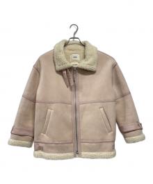 furfur（ファーファー）の古着「ボアジャケット」｜ピンク×ホワイト