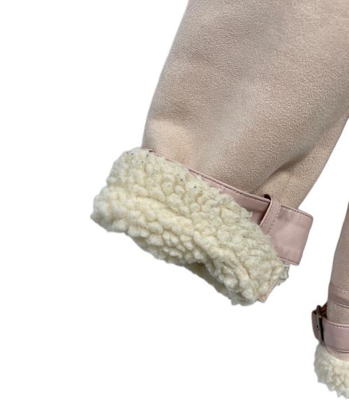 furfur（ファーファー）FURFUR (ファーファー) ボアジャケット ピンク×ホワイト サイズ:FREEの古着・服飾アイテム