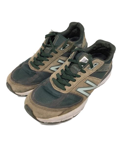 NEW BALANCE（ニューバランス）NEW BALANCE (ニューバランス) ローカットスニーカー M990 DC5 グリーン×カーキ サイズ:27.5の古着・服飾アイテム