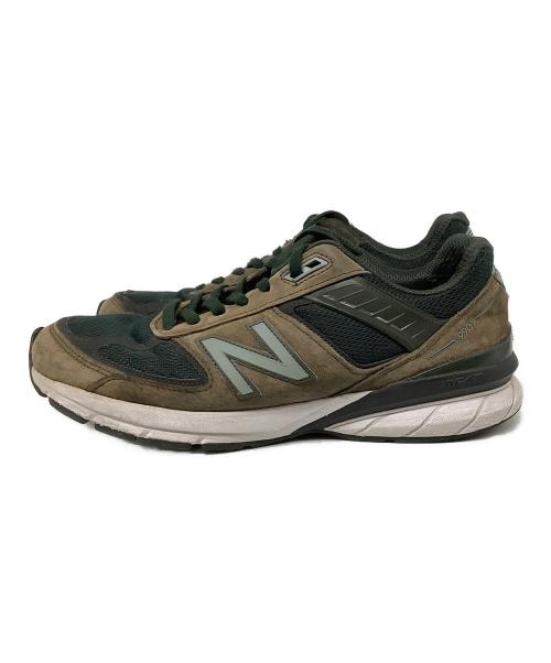 NEW BALANCE（ニューバランス）NEW BALANCE (ニューバランス) ローカットスニーカー M990 DC5 グリーン×カーキ サイズ:27.5の古着・服飾アイテム