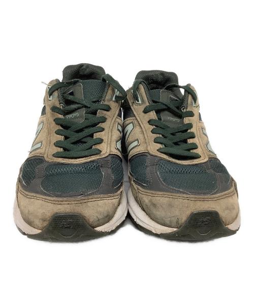 NEW BALANCE（ニューバランス）NEW BALANCE (ニューバランス) ローカットスニーカー M990 DC5 グリーン×カーキ サイズ:27.5の古着・服飾アイテム