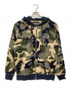 DIESELディーゼル）の古着「カモフラージュ柄 ジップパーカー」｜マルチカラー