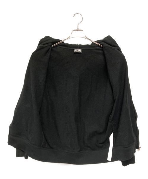 DIESEL（ディーゼル）DIESEL (ディーゼル) ジップパーカー ブラック サイズ:Lの古着・服飾アイテム