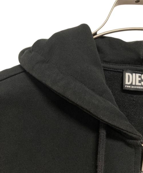 DIESEL（ディーゼル）DIESEL (ディーゼル) ジップパーカー ブラック サイズ:Lの古着・服飾アイテム