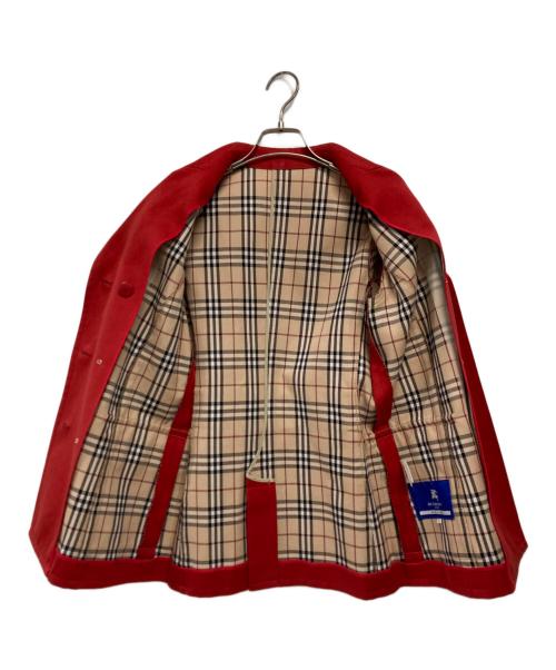 BURBERRY BLUE LABEL（バーバリーロンドンブルーレーベル）BURBERRY BLUE LABEL (バーバリーロンドンブルーレーベル) コート レッド サイズ:SIZE 38の古着・服飾アイテム