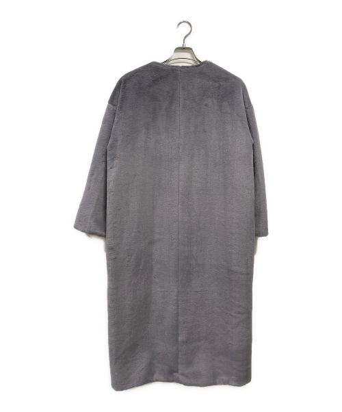 rirefete（リルフェテ）RireFete (リルフェテ) フェイクファー ロングコート パープル サイズ:9の古着・服飾アイテム