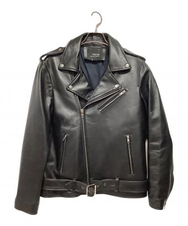 FORTIME　フォータイム　レザージャケット　本革　ライダースジャケット　黒 中古・古着通販】FORTIME (フォータイム) レザージャケット ブラック