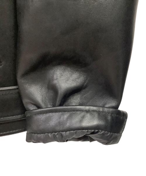 FORTIME（フォータイム）FORTIME (フォータイム) レザージャケット ブラック サイズ:Lの古着・服飾アイテム