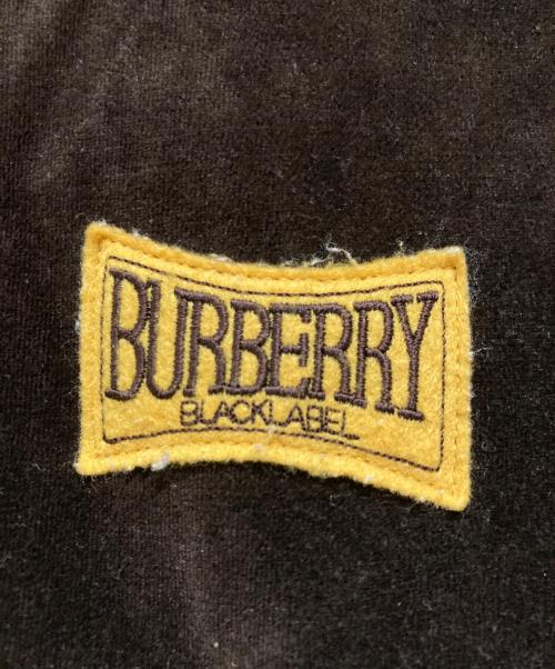BURBERRY BLACK LABEL（バーバリーブラックレーベル）BURBERRY BLACK LABEL (バーバリーブラックレーベル) Logo Velour Track Jacket ブラウン サイズ:SIZE 2の古着・服飾アイテム