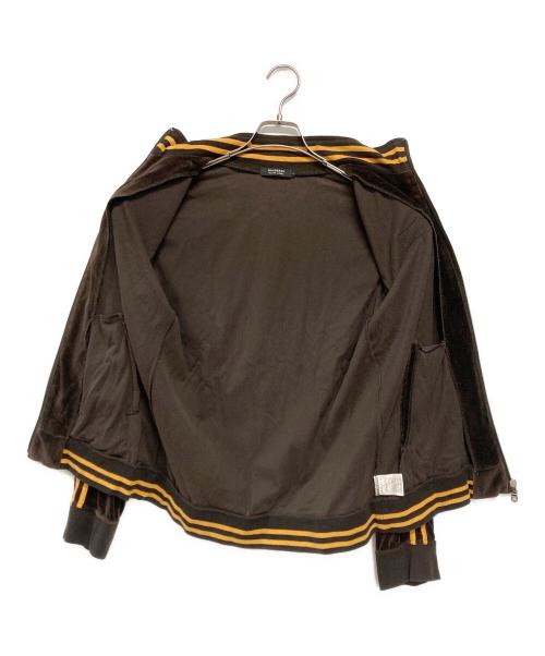 BURBERRY BLACK LABEL（バーバリーブラックレーベル）BURBERRY BLACK LABEL (バーバリーブラックレーベル) Logo Velour Track Jacket ブラウン サイズ:SIZE 2の古着・服飾アイテム