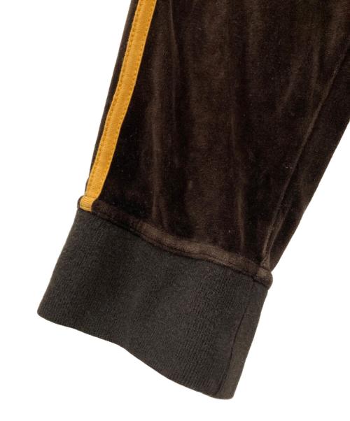 BURBERRY BLACK LABEL（バーバリーブラックレーベル）BURBERRY BLACK LABEL (バーバリーブラックレーベル) Logo Velour Track Jacket ブラウン サイズ:SIZE 2の古着・服飾アイテム