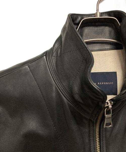BANANA REPUBLIC（バナナリパブリック）BANANA REPUBLIC (バナナリパブリック) レザージャケット ブラック サイズ:Mの古着・服飾アイテム