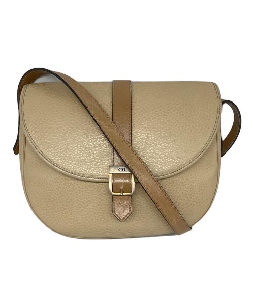 Christian Dior（クリスチャン ディオール）Christian Dior (クリスチャン ディオール) ショルダーバッグ ベージュ×ブラウンの古着・服飾アイテム