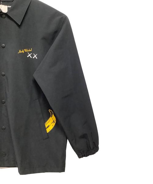 UNIQLO（ユニクロ）UNIQLO (ユニクロ) KAWS (カウズ) コーチジャケット ブラック サイズ:XL 未使用品の古着・服飾アイテム