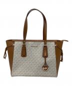 MICHAEL KORSマイケル・コース）の古着「VOYAGER トートバッグ」｜ホワイト×ブラウン