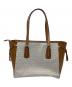 MICHAEL KORS (マイケル・コース) VOYAGER トートバッグ ホワイト×ブラウン：12000円