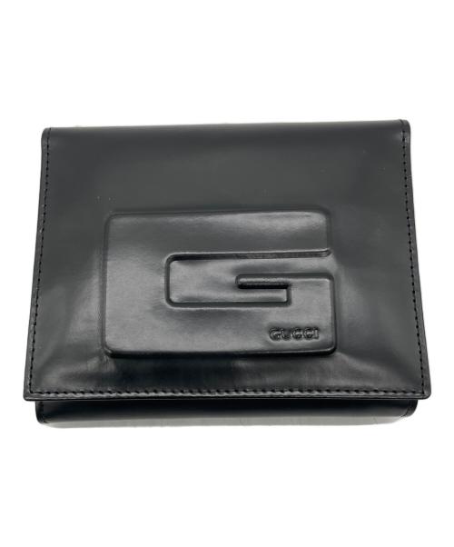 GUCCI（グッチ）GUCCI (グッチ) 2つ折り財布 ブラックの古着・服飾アイテム