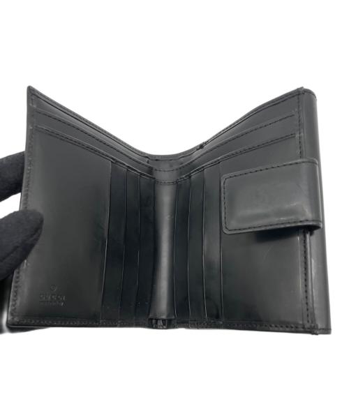 GUCCI（グッチ）GUCCI (グッチ) 2つ折り財布 ブラックの古着・服飾アイテム