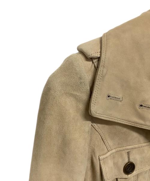 BURBERRY LONDON（バーバリーロンドン）BURBERRY LONDON (バーバリーロンドン) ゴートスウェードトレンチコート ベージュ サイズ:38の古着・服飾アイテム