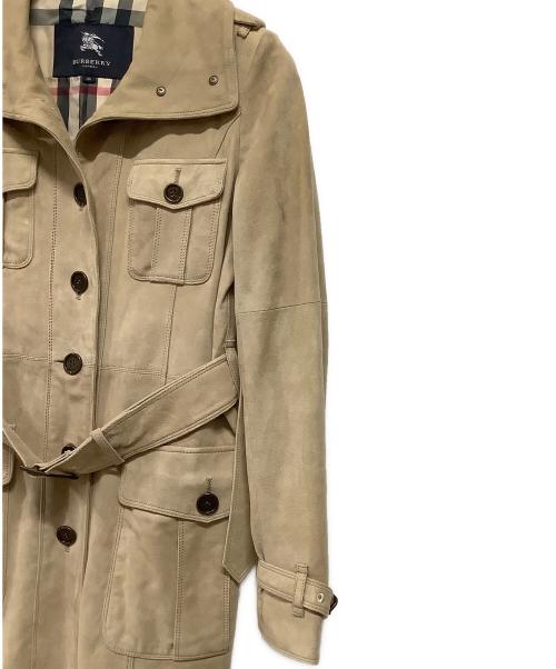 BURBERRY LONDON（バーバリーロンドン）BURBERRY LONDON (バーバリーロンドン) ゴートスウェードトレンチコート ベージュ サイズ:38の古着・服飾アイテム