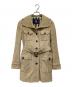 BURBERRY LONDON（バーバリーロンドン）の古着「ゴートスウェードトレンチコート」｜ベージュ