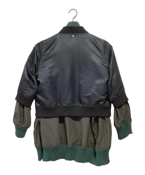 KOLOR（カラー）KOLOR (カラー) ドッキングMA-1ジャケット グリーン サイズ:2の古着・服飾アイテム