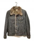 DOLCE & GABBANAドルチェ＆ガッバーナ）の古着「ファーデニムジャケット」｜グレー