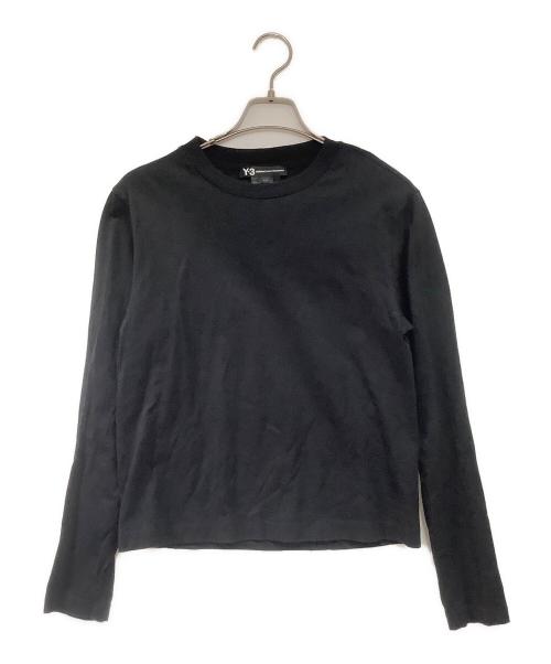 Y-3（ワイスリー）Y-3 (ワイスリー) adidas (アディダス) バラ刺繍長袖カットソー ブラック サイズ:mの古着・服飾アイテム