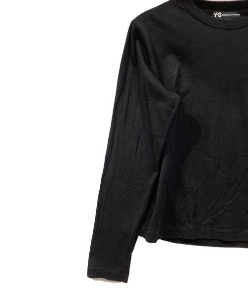 Y-3（ワイスリー）Y-3 (ワイスリー) adidas (アディダス) バラ刺繍長袖カットソー ブラック サイズ:mの古着・服飾アイテム