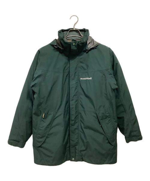 mont-bell（モンベル）mont-bell (モンベル) ヴェイルダウンパーカ グリーン×グレー サイズ:Sの古着・服飾アイテム