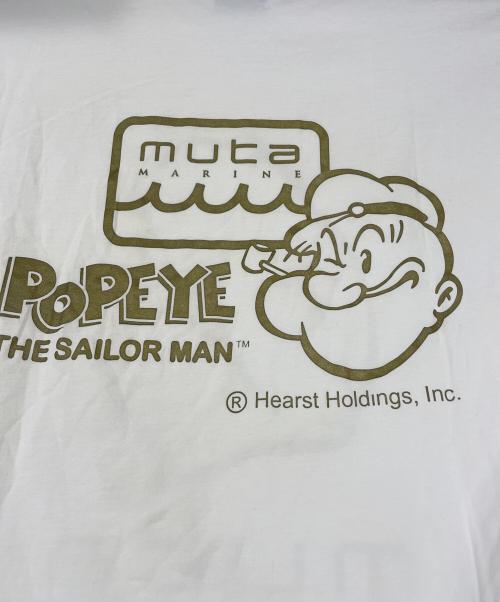 muta MARINE（ムータマリン）muta MARINE (ムータマリン) 半袖カットソー ホワイト サイズ:Mの古着・服飾アイテム