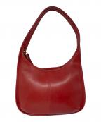 COACHコーチ）の古着「OLD COACH エルゴ レザーワンショルダーバッグ」｜レッド