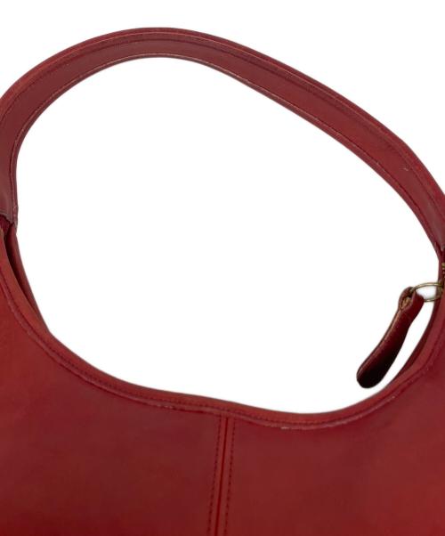 COACH（コーチ）COACH (コーチ) OLD COACH エルゴ レザーワンショルダーバッグ レッドの古着・服飾アイテム