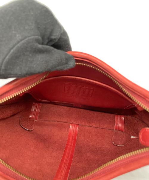 COACH（コーチ）COACH (コーチ) OLD COACH エルゴ レザーワンショルダーバッグ レッドの古着・服飾アイテム