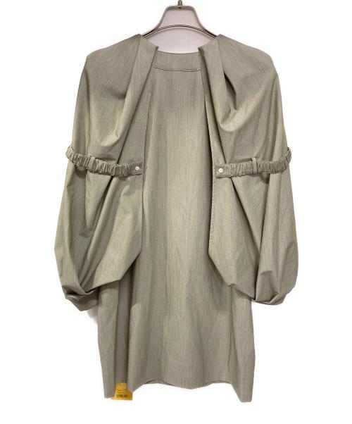 pinue（ピヌエ）pinue (ピヌエ) 長袖ワンピース グレー サイズ:F 未使用品の古着・服飾アイテム