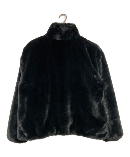 NIKE（ナイキ）NIKE (ナイキ) フェイクファージャケット ブラック×ホワイト サイズ:Lの古着・服飾アイテム