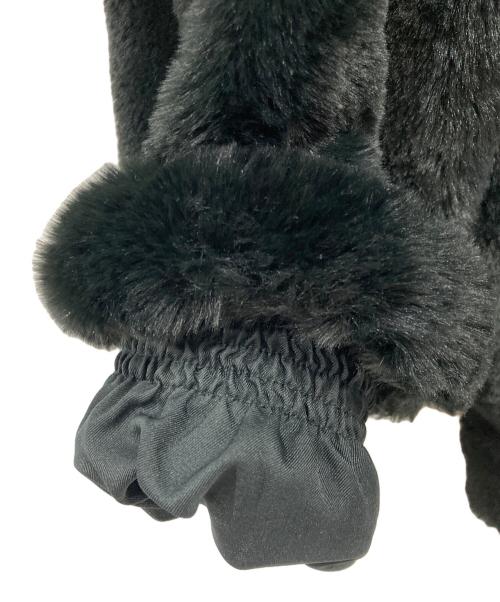 NIKE（ナイキ）NIKE (ナイキ) フェイクファージャケット ブラック×ホワイト サイズ:Lの古着・服飾アイテム