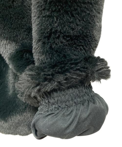 NIKE（ナイキ）NIKE (ナイキ) フェイクファージャケット ブラック×ホワイト サイズ:Lの古着・服飾アイテム