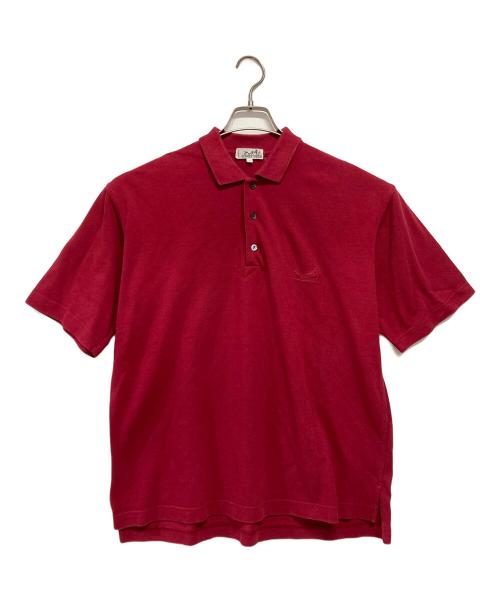 HERMES（エルメス）HERMES (エルメス) ポロシャツ レッド サイズ:Mの古着・服飾アイテム