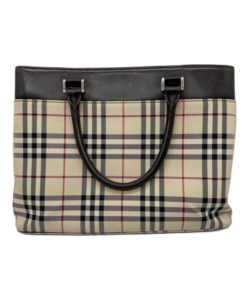 BURBERRY（バーバリー）BURBERRY (バーバリー) ハンドバッグ ノバチェックの古着・服飾アイテム