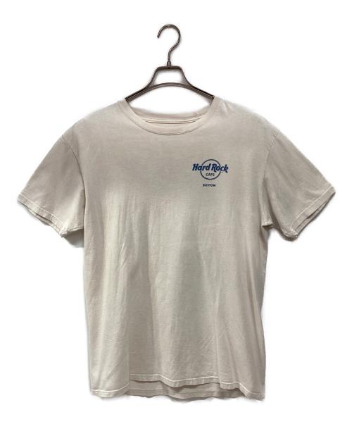 Hard Rock cafe（ハードロックカフェ）Hard Rock cafe (ハードロックカフェ) 半袖カットソー ベージュ サイズ:Lの古着・服飾アイテム