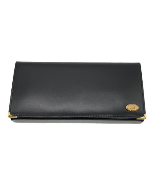 dunhill（ダンヒル）dunhill (ダンヒル) 長財布 ブラック×ゴールドの古着・服飾アイテム