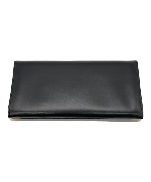dunhill（ダンヒル）dunhill (ダンヒル) 長財布 ブラック×ゴールドの古着・服飾アイテム