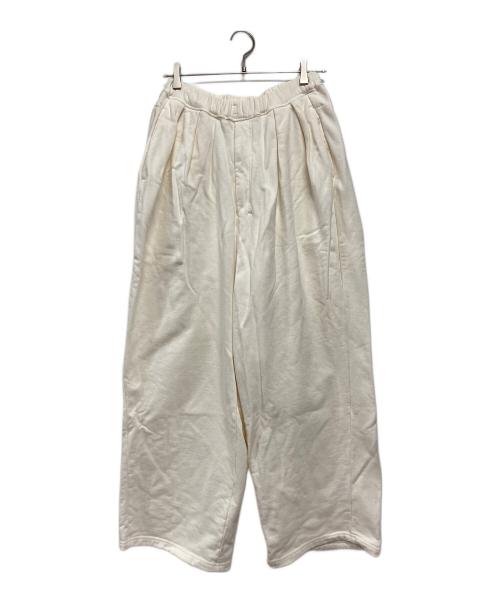 ANCELLM（アンセルム）ANCELLM (アンセルム) TUCK SWEAT PANTS ホワイト サイズ:1の古着・服飾アイテム