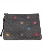 COACHコーチ）の古着「クラッチバッグ」｜ブラック