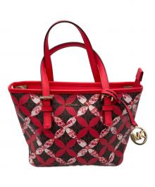 MICHAEL KORS（マイケルコース）の古着「2WAYバッグ」｜ブラウン×レッド