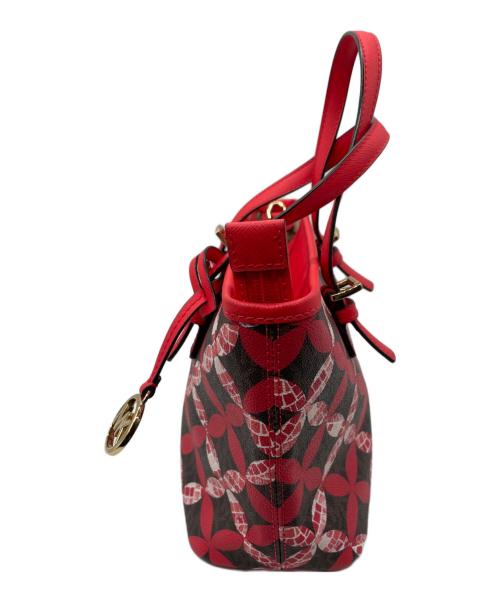 MICHAEL KORS（マイケル・コース）MICHAEL KORS (マイケル・コース) 2WAYバッグ ブラウン×レッドの古着・服飾アイテム